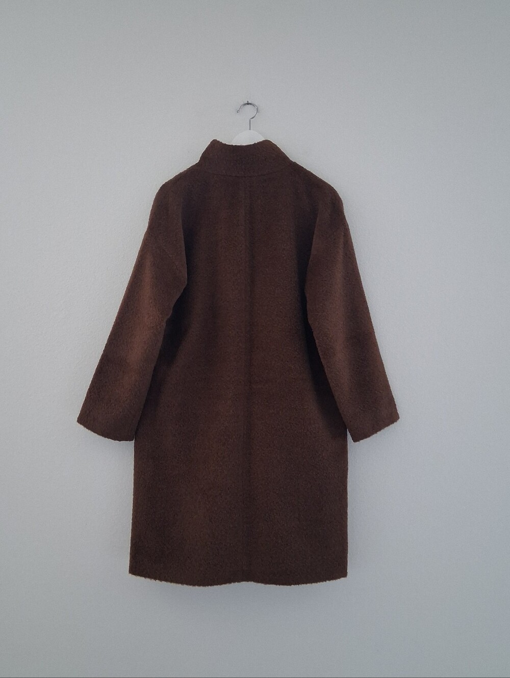 Eileen Fisher Sheared Alpaca Stand Collar Coat - Picture 6 of 16